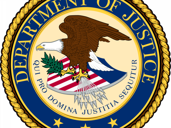 Ministerie van Justitie van Verenigde Staten - beeldmerk - bald eagle