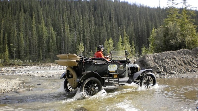 Ford T-Ford 1915 reis om de wereld Fam regter