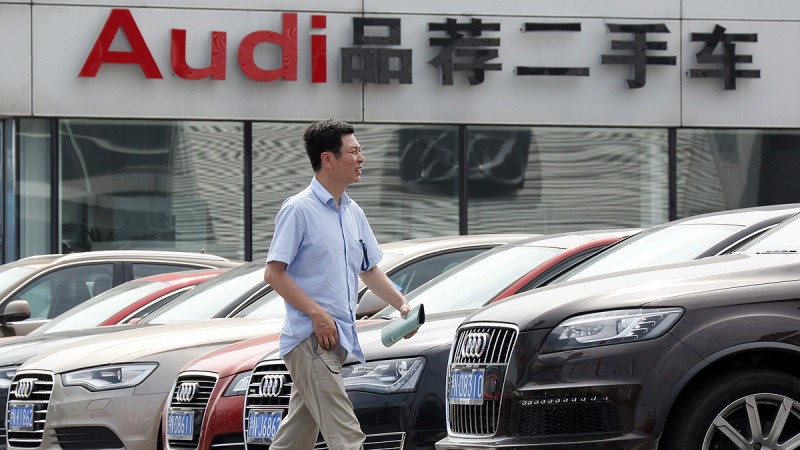 In China zijn de afgelopen maand 1,72 miljoen nieuwe auto’s verkocht.