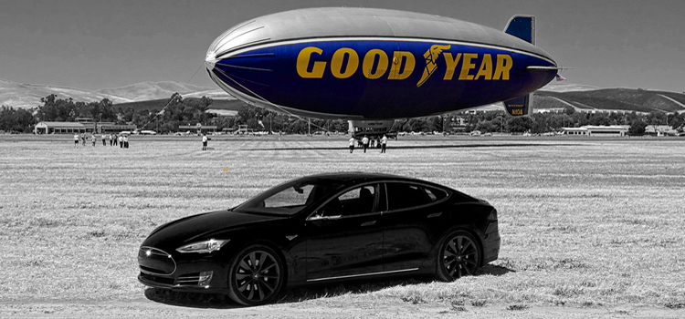 Goodyear brengt prestaties banden op Tesla in beeld