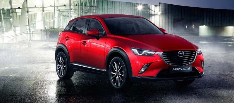 Vrouwen bestellen de Mazda CX-3 het vaakst in het rood.