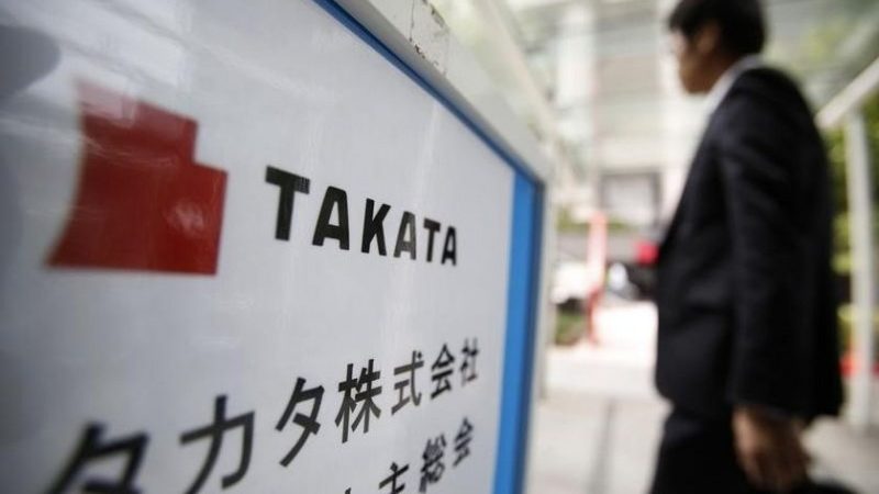 Takata vraagt faillissement aan