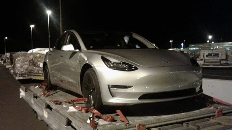 Tesla Model 3 gespot 'down under'