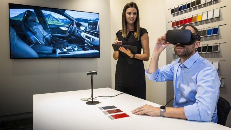 Virtual Reality in showroom: Audi bekijken met 3D headset