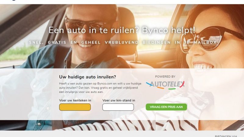 Autowebshop Bynco gaat inruil auto’s online afhandelen