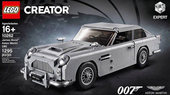 James Bonds Aston Martin DB5 van Lego