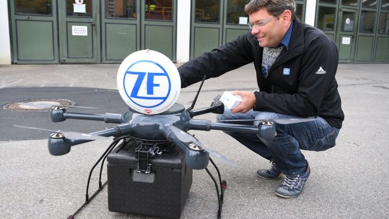 Drones voor intern transport bij toeleverancier ZF
